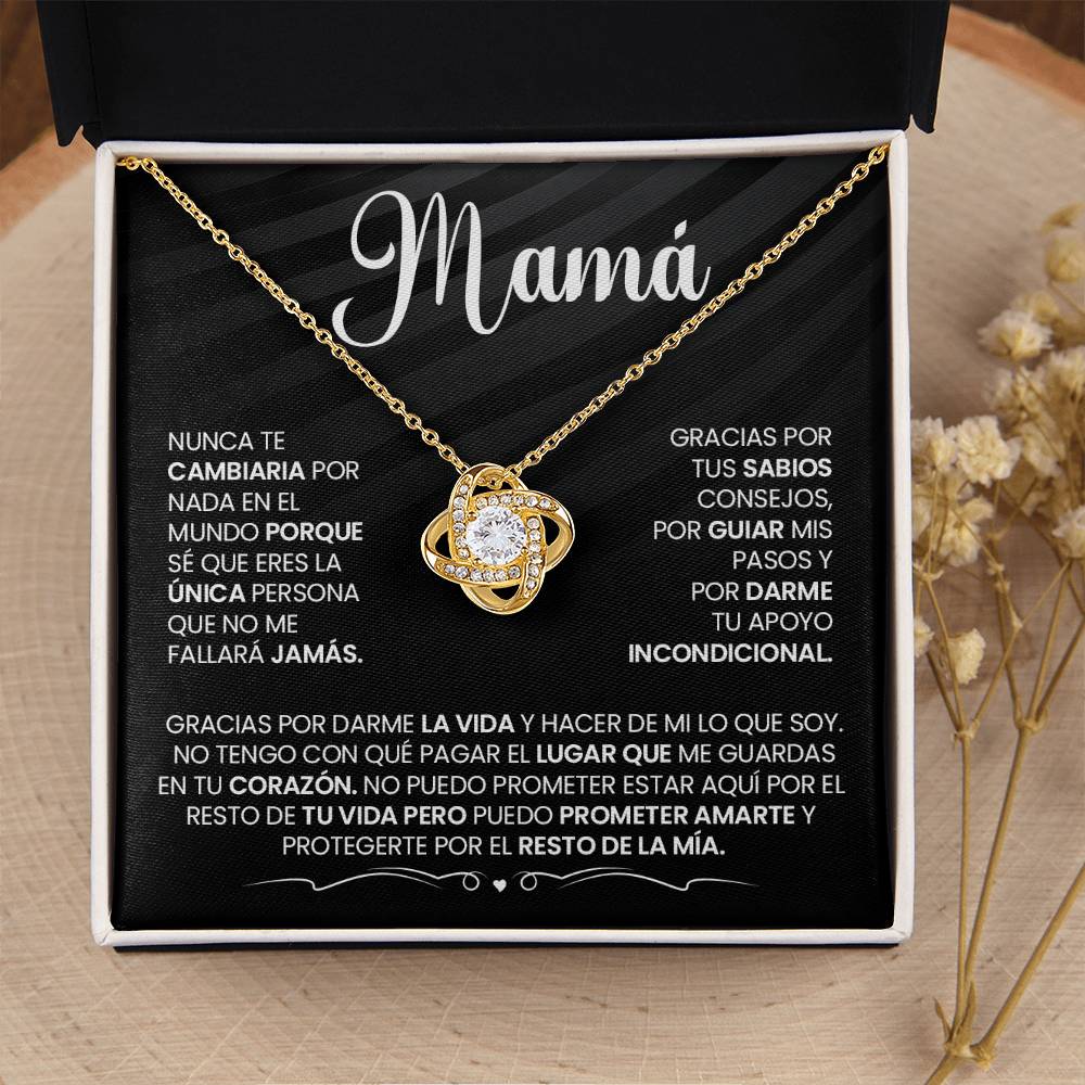 Regalo Para Mamá "Gracias Por Hacer De Mi Lo Que Soy" Collar De Amor Infinito