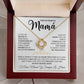 Regalo Para Mamá "Gracias Por Tus Sabios Consejos" Collar De Amor Infinito