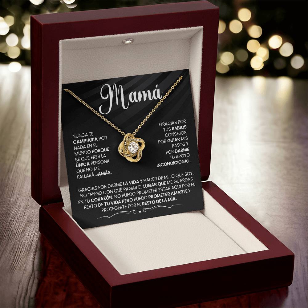 Regalo Para Mamá "Gracias Por Hacer De Mi Lo Que Soy" Collar De Amor Infinito