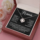 Regalo Para Mamá "Gracias Por Hacer De Mi Lo Que Soy" Collar De Amor Infinito