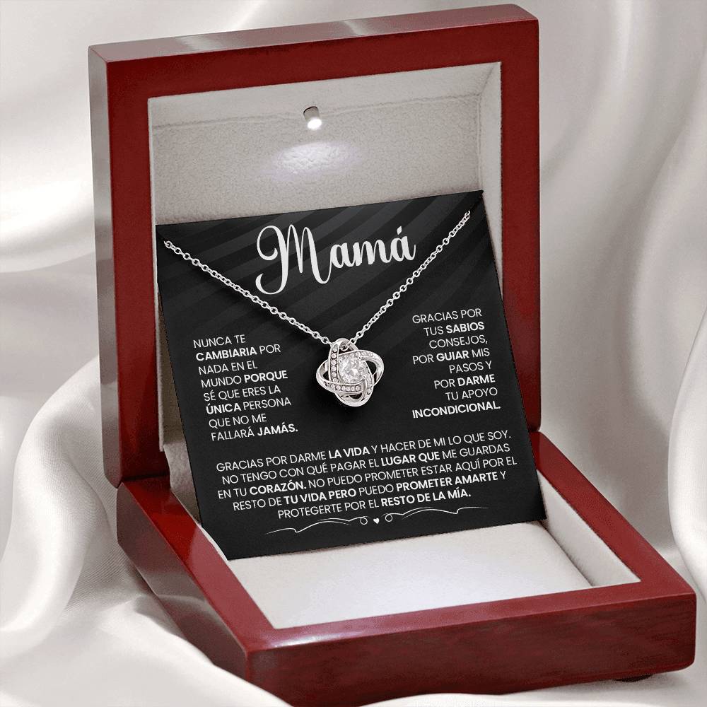 Regalo Para Mamá "Gracias Por Hacer De Mi Lo Que Soy" Collar De Amor Infinito