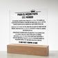 Para el Mejor Papá del Mundo - Siempre tu Pequeña Niña- Placa Acrilica