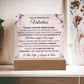 Lampara con Mensaje de Amor para Hija - PERSONALIZADO - Siempre da lo Mejor de Ti
