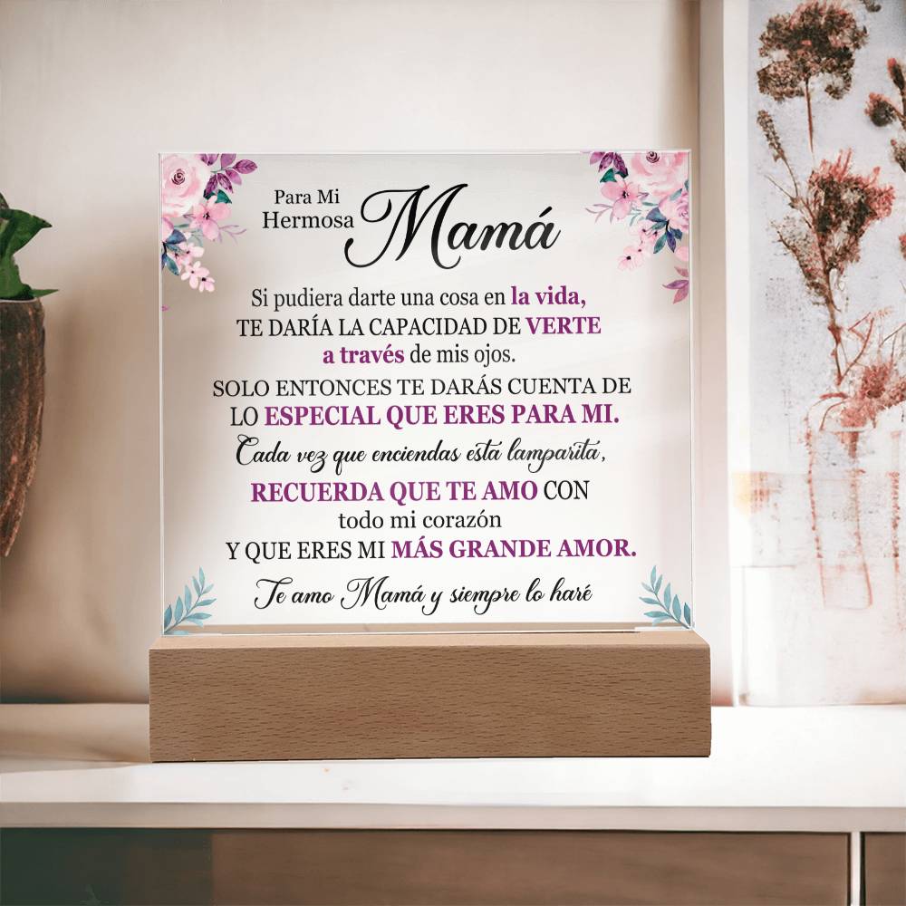 Lampara de Amor para Mamá - Te Amo con Todo mi Corazón