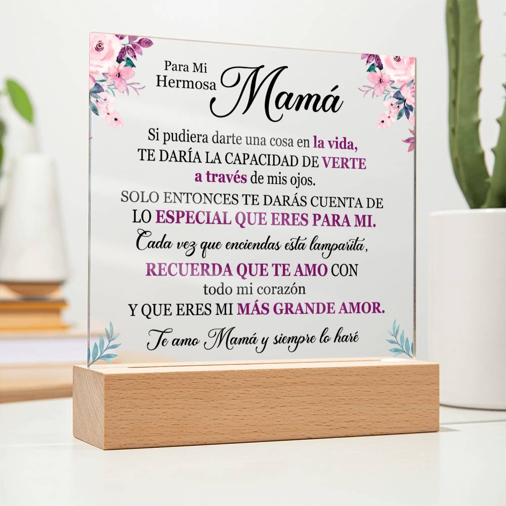 Lampara de Amor para Mamá - Te Amo con Todo mi Corazón