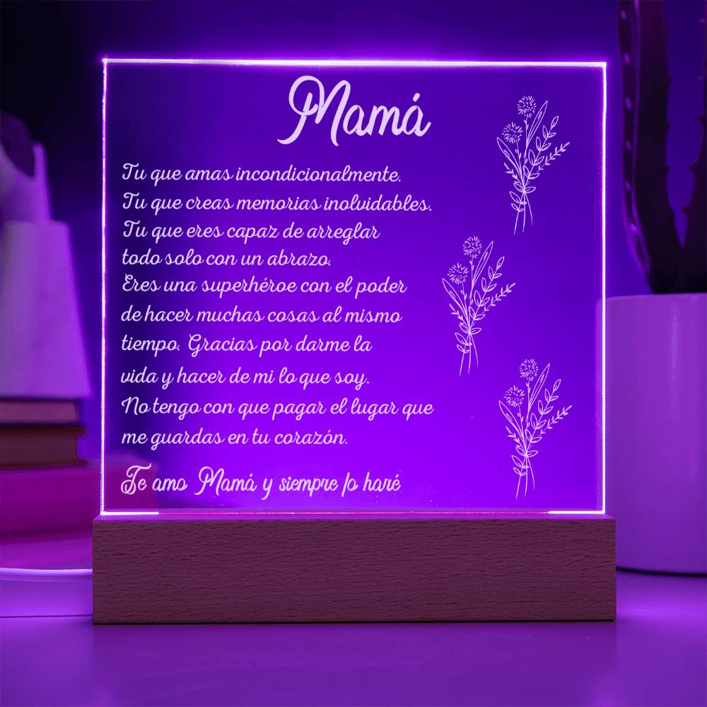 Lampara de Amor Para Mamá - Gracias por Darme la Vida