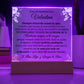 Lampara con Mensaje de Amor para Hija - PERSONALIZADO - Siempre da lo Mejor de Ti