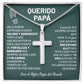 Querido Papá - Collar de Cruz - QP001