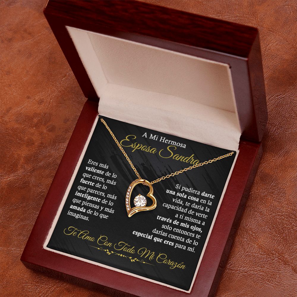A mi Hermosa Esposa Sandra - Collar de Amor Eterno