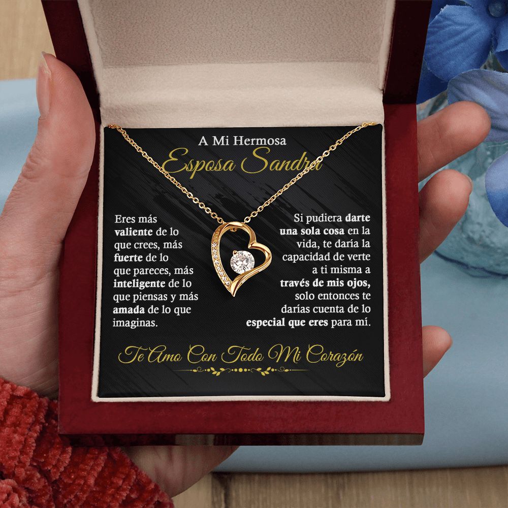 A mi Hermosa Esposa Sandra - Collar de Amor Eterno