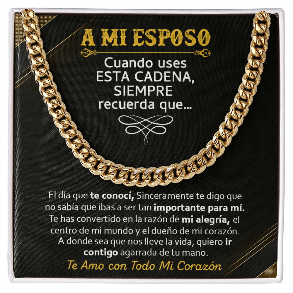 A Mi Esposo - Cuban Link Chain