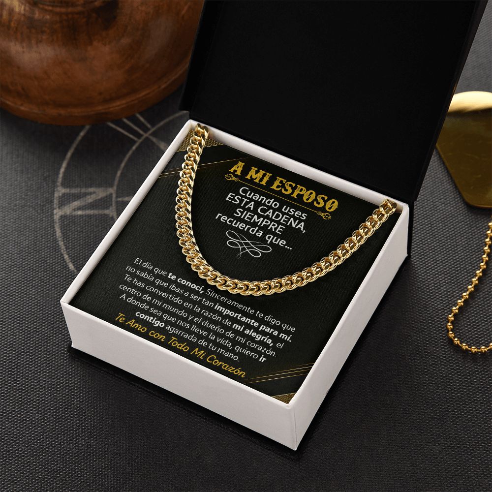 A Mi Esposo - Cuban Link Chain