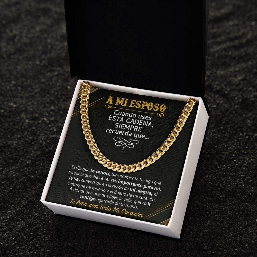 A Mi Esposo - Cuban Link Chain