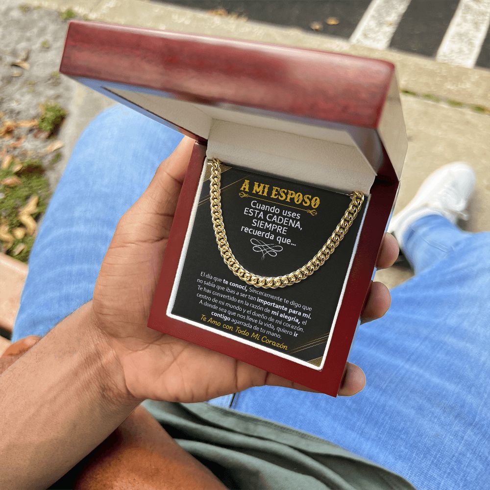 A Mi Esposo - Cuban Link Chain
