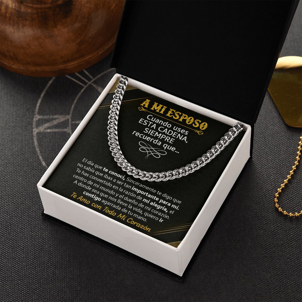 A Mi Esposo - Cuban Link Chain