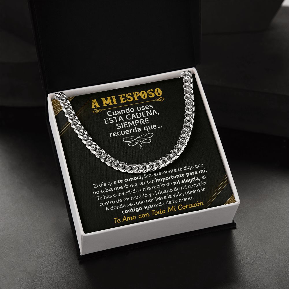 A Mi Esposo - Cuban Link Chain