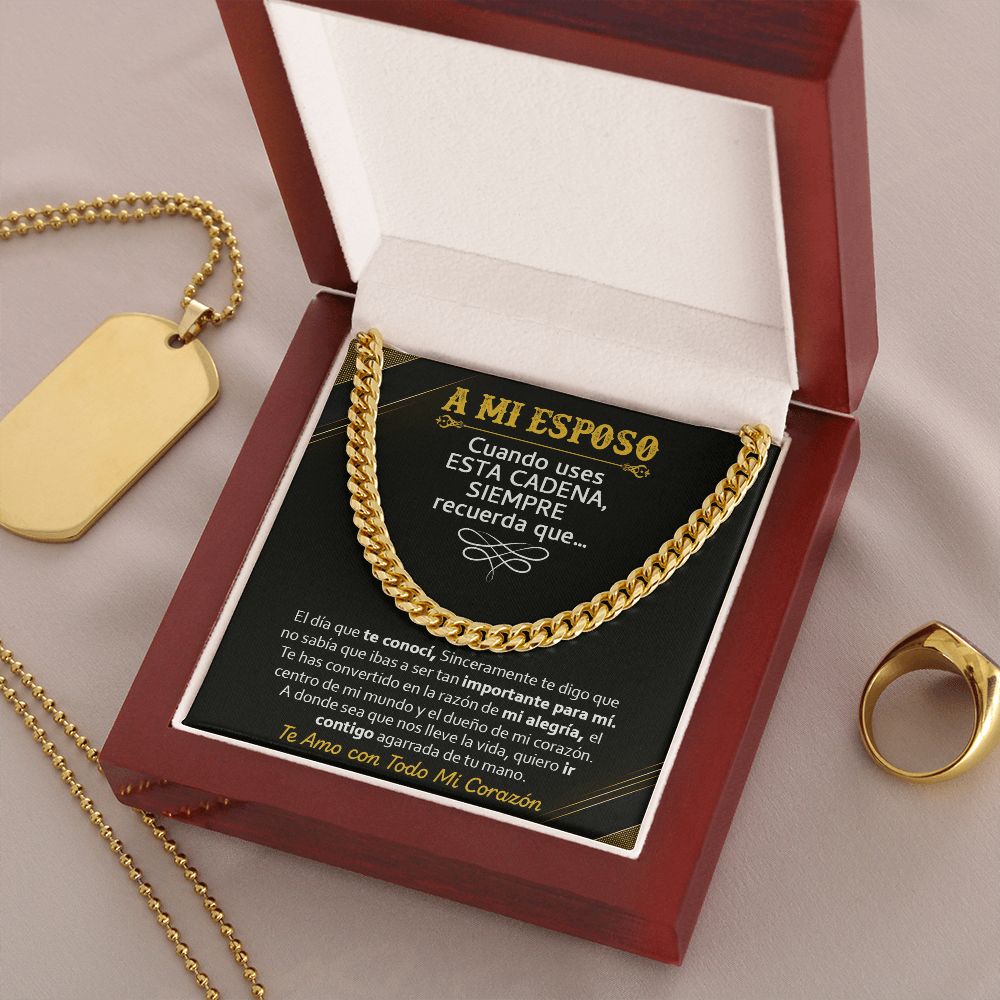 A Mi Esposo - Cuban Link Chain