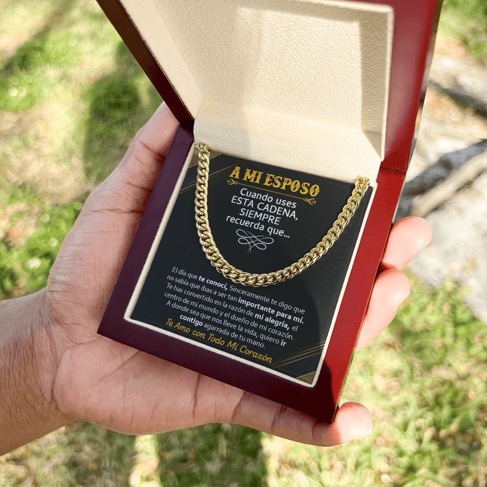 A Mi Esposo - Cuban Link Chain