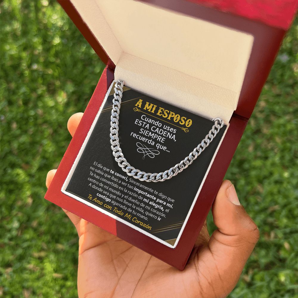 A Mi Esposo - Cuban Link Chain