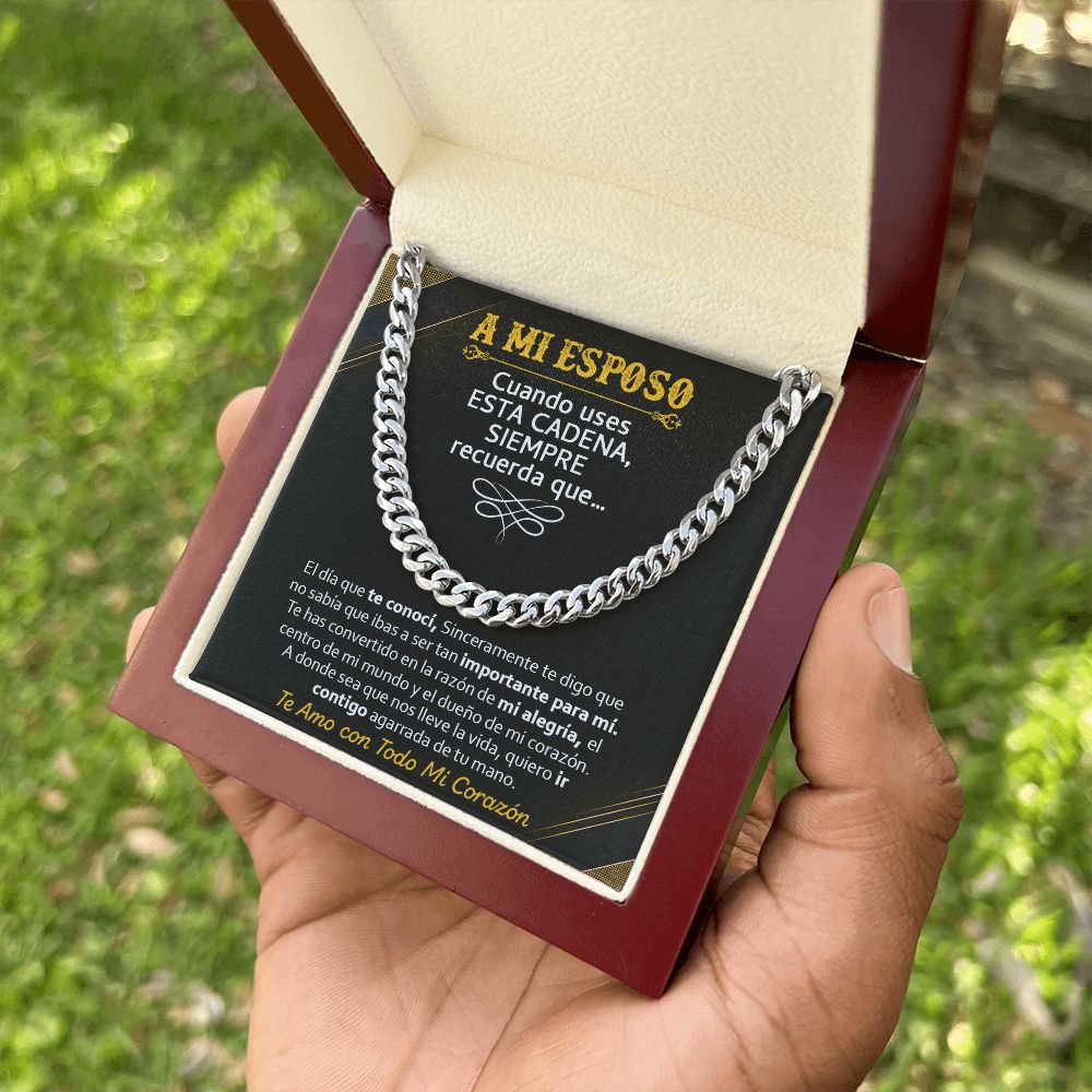 A Mi Esposo - Cuban Link Chain