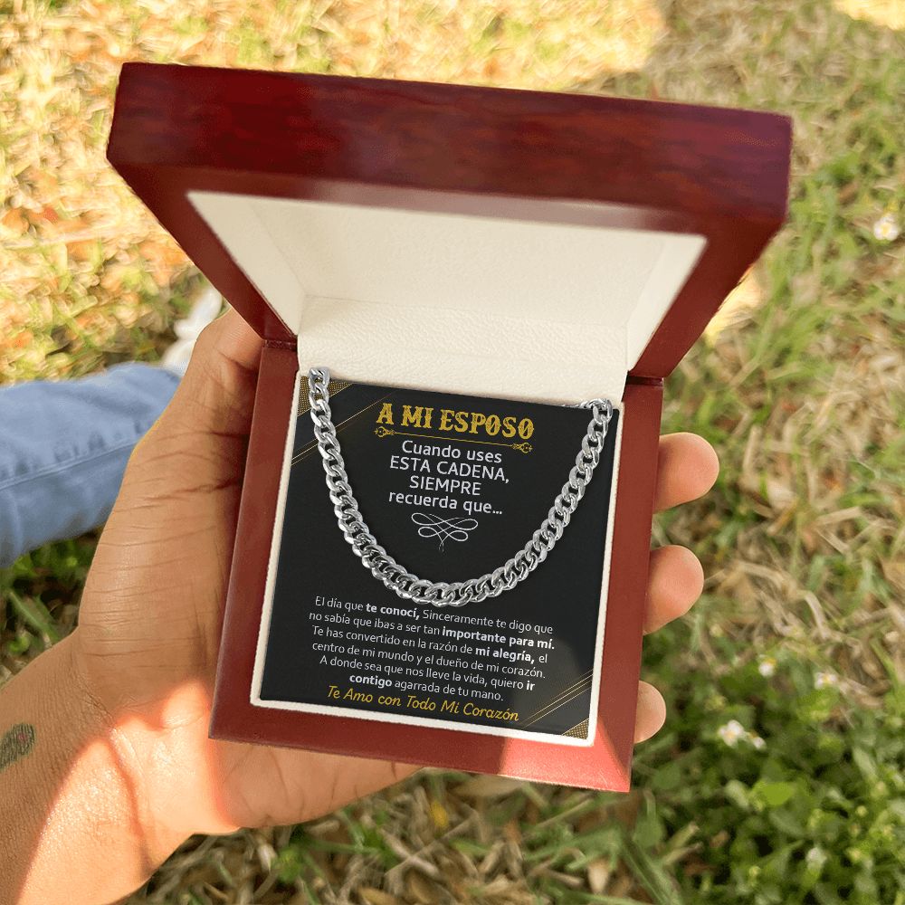 A Mi Esposo - Cuban Link Chain