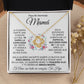 Para Mi Hermosa Mamá - Collar de Enlace de Amor Eterno - Te Amo