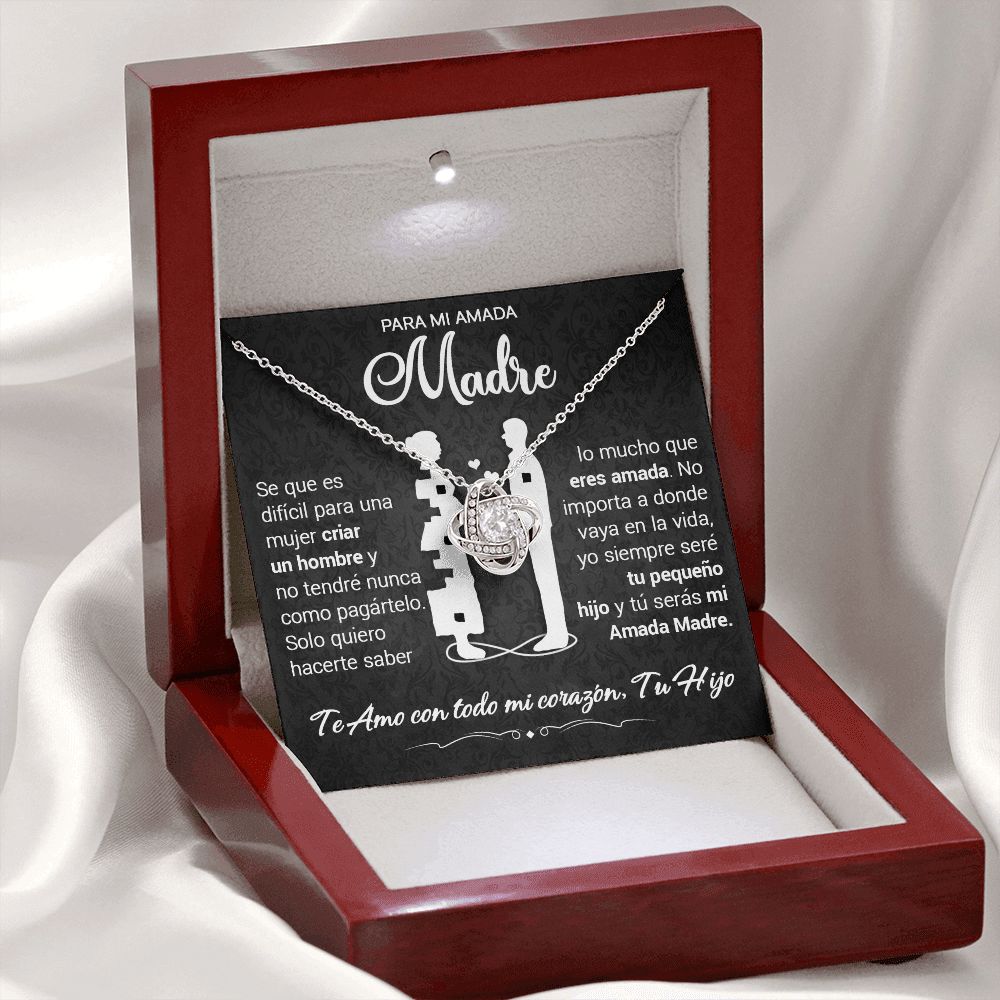 Para Mi Amada Madre - Collar De Enlace De Amor Eterno