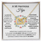 HERMOSA HIJA - CORAZON ENTRELAZADO (PERSONALIZADO)