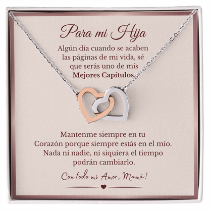 Para Mi Hija | Interlocking Heart Necklace