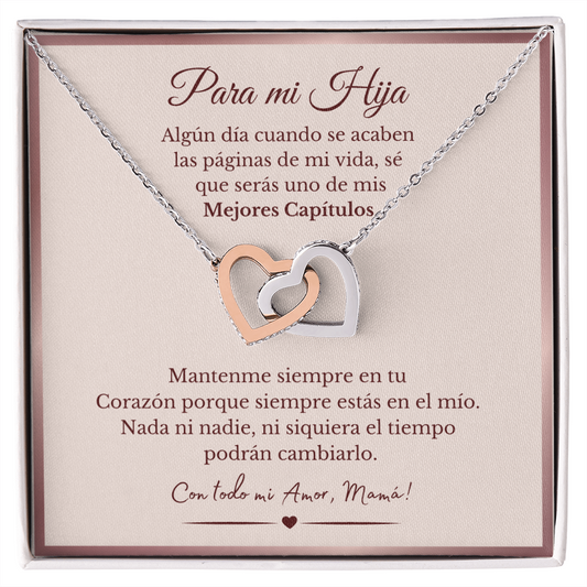 Para Mi Hija | Interlocking Heart Necklace
