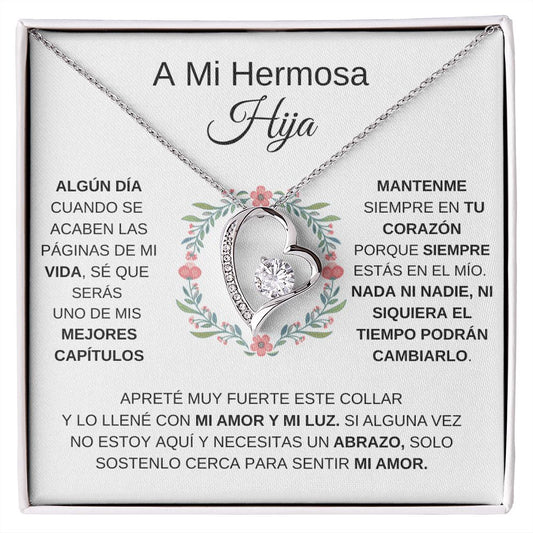 A Mi Hermosa Hija - Collar de Amor Eterno (PERSONAL)