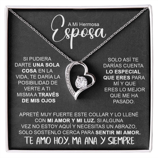 A Mi Hermosa Esposa - Collar Forever Love