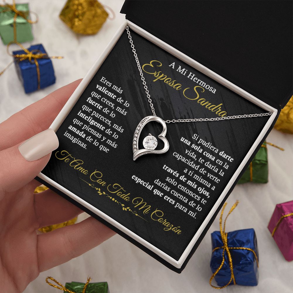 A mi Hermosa Esposa Sandra - Collar de Amor Eterno