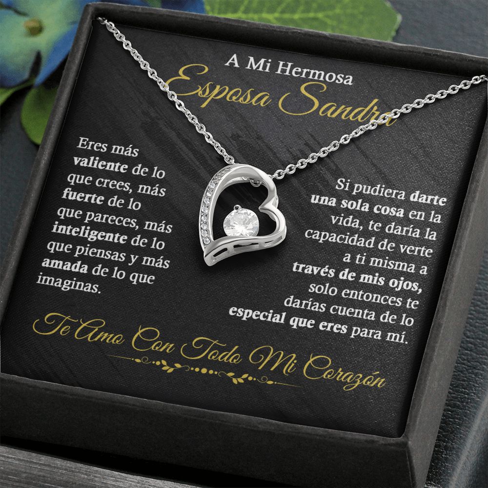 A mi Hermosa Esposa Sandra - Collar de Amor Eterno