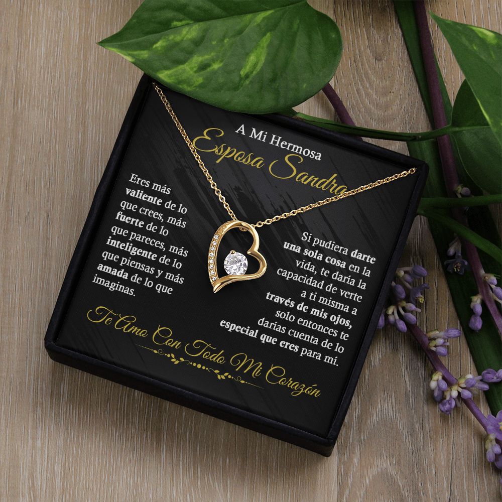 A mi Hermosa Esposa Sandra - Collar de Amor Eterno