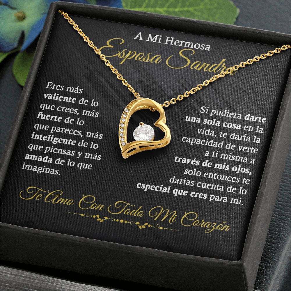 A mi Hermosa Esposa Sandra - Collar de Amor Eterno