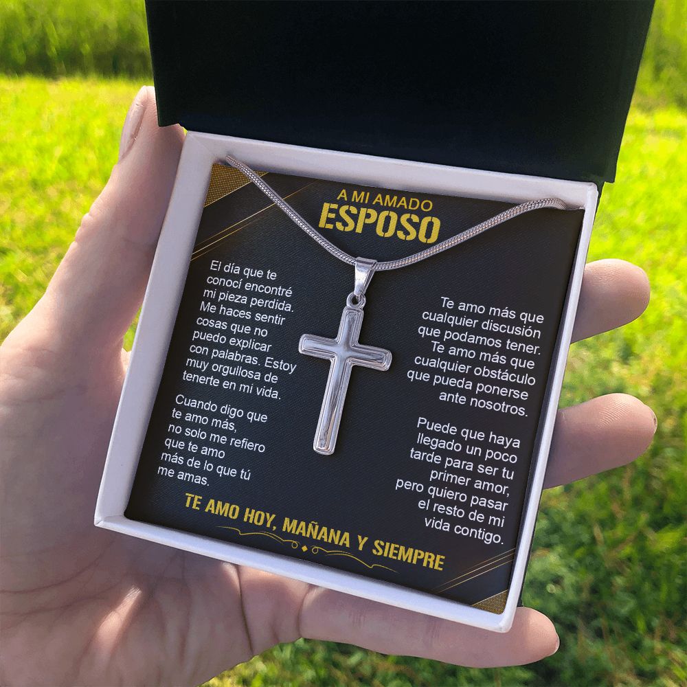 A Mi Amado Esposo - Cross Necklace
