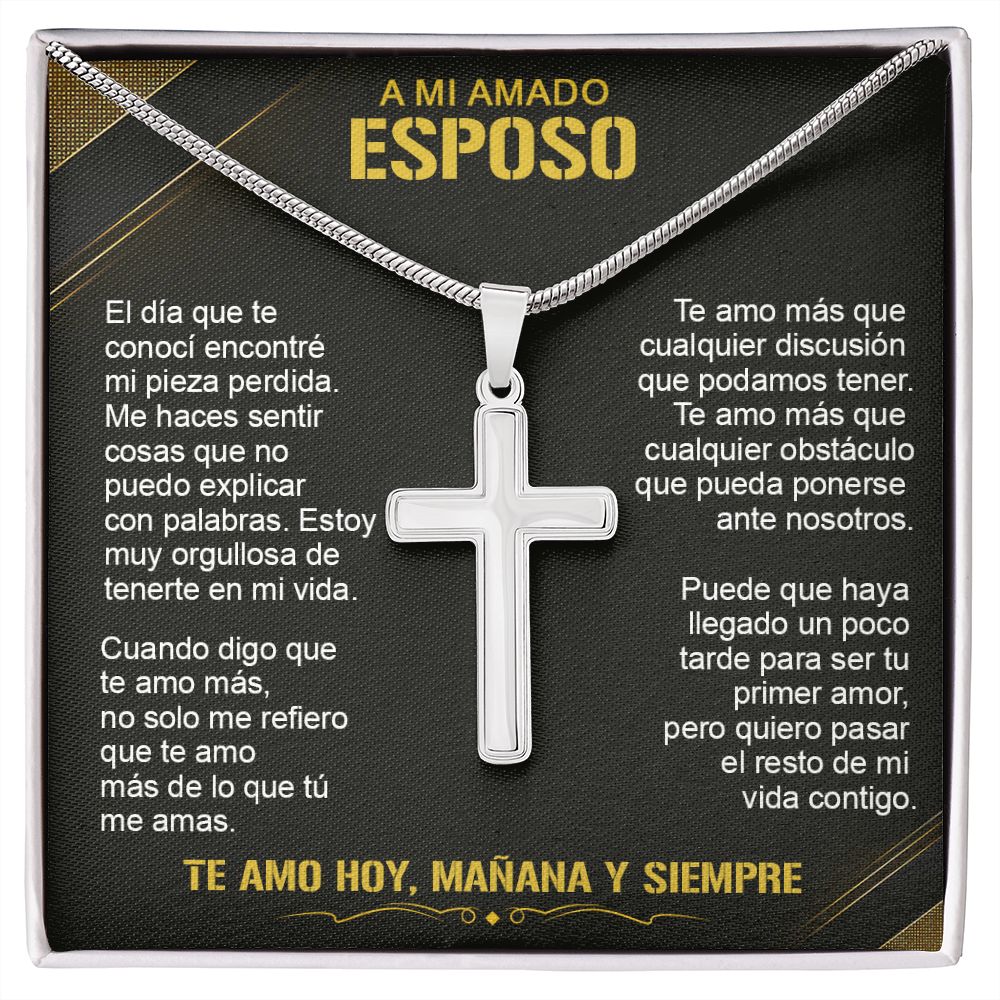 A Mi Amado Esposo - Cross Necklace