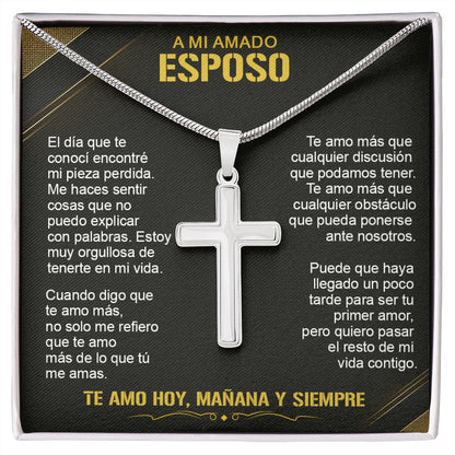 A Mi Amado Esposo - Cross Necklace
