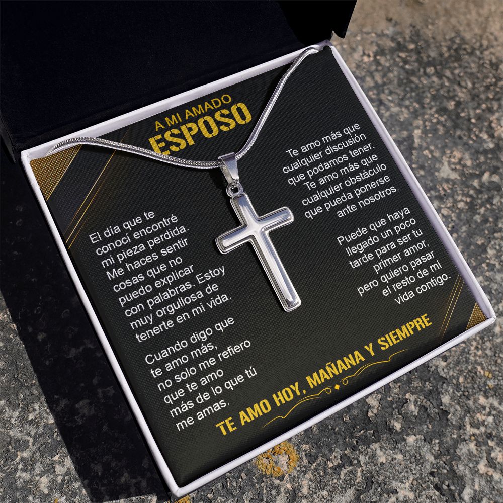 A Mi Amado Esposo - Cross Necklace