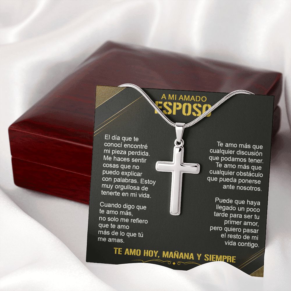 A Mi Amado Esposo - Cross Necklace