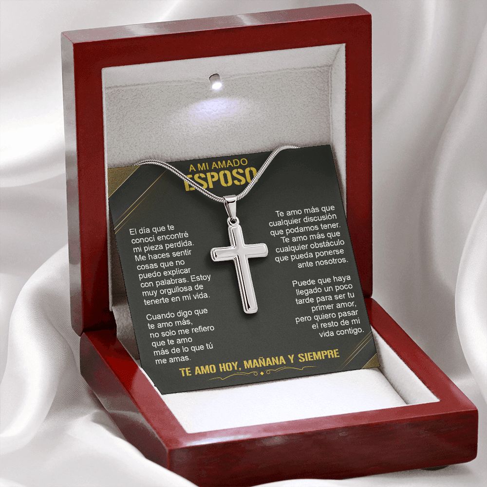 A Mi Amado Esposo - Cross Necklace